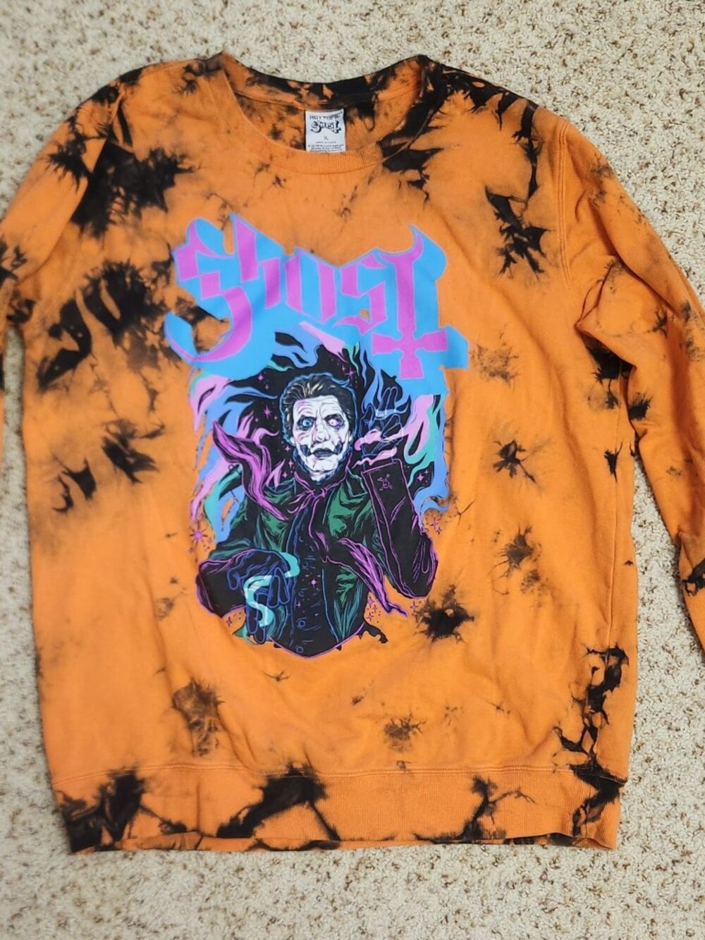 Ghost sweatshirt XL men's graphic print Hot Topic